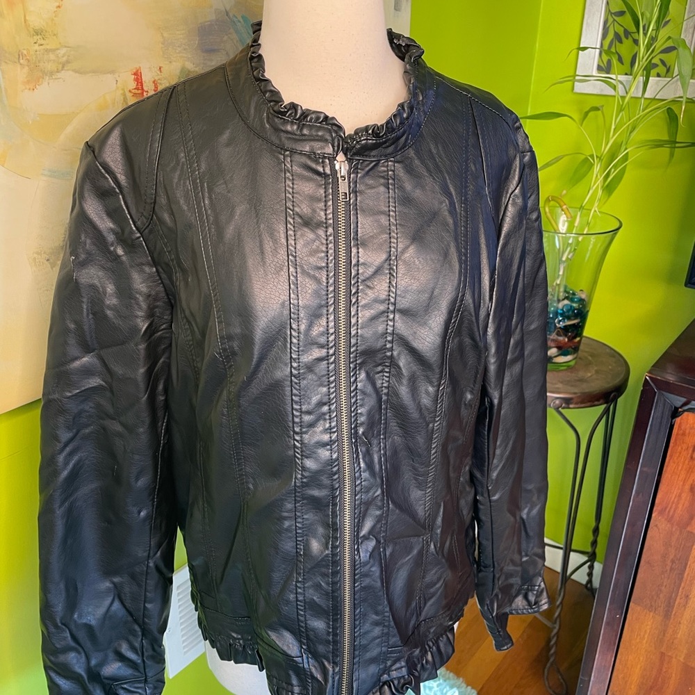 Christopher & Banks Faux leather jacket